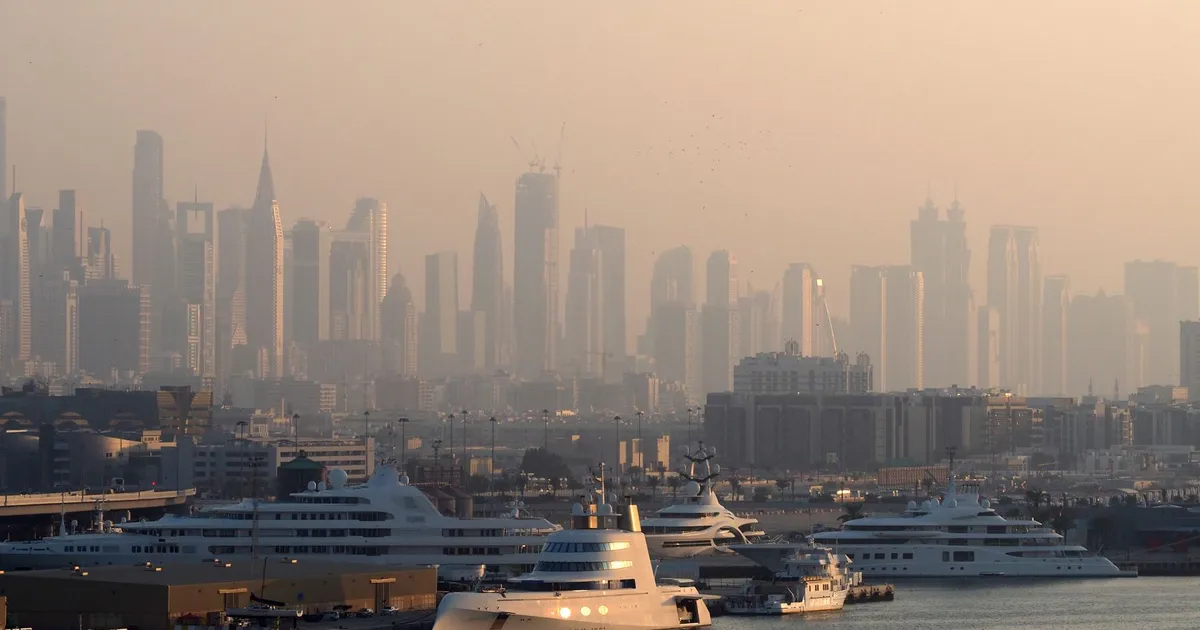 The Dubai Marina skyline